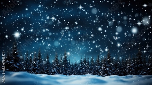 Bokeh White Snow Black Falling Snowflakes Night, Abstract Background, Effect Background HD For Designer