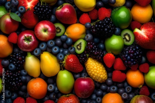 Fruit rainbow photo
