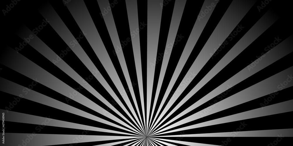 Obraz premium black and white rays