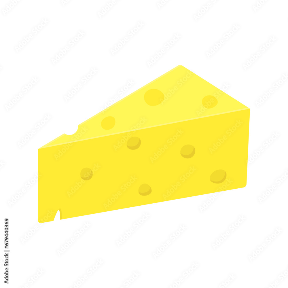 Vector illustration of cheese on a white isolated background in cartoon style
Vector illustration of cheese on a white isolated background in cartoon style