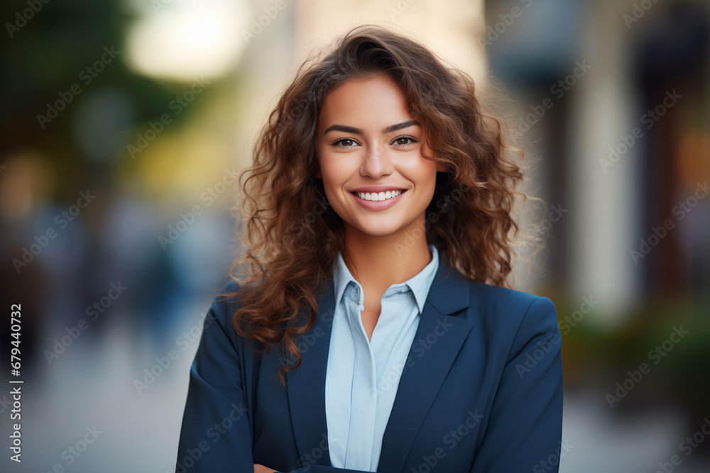 portrait of a confident busineswoman in the city portrait of a confident busineswoman in the city