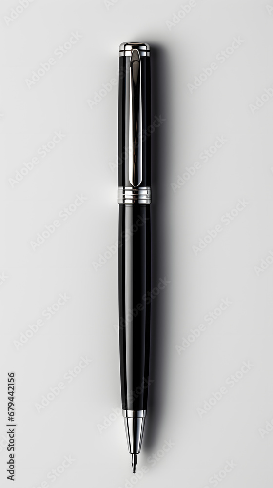 Pen on a clean table, product presentation Pen on a clean table, product presentation
