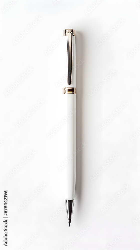 Pen on a clean table, product presentation Pen on a clean table, product presentation