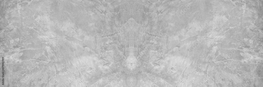 Naklejka premium Old wall panorama texture cement dirty gray with black background abstract grey and silver color design are light with white background.