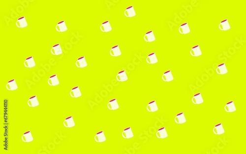 Colorful cups background