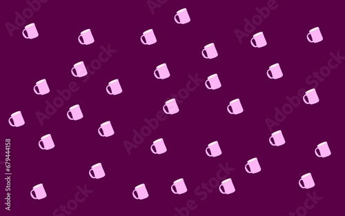 Colorful cups background