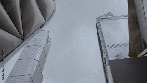Looking up at tall buildings, New York City