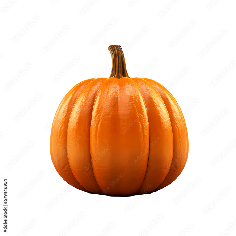 Obraz premium Halloween scary pumpkin on transparent background, halloween, holiday decoration material, vector illustration