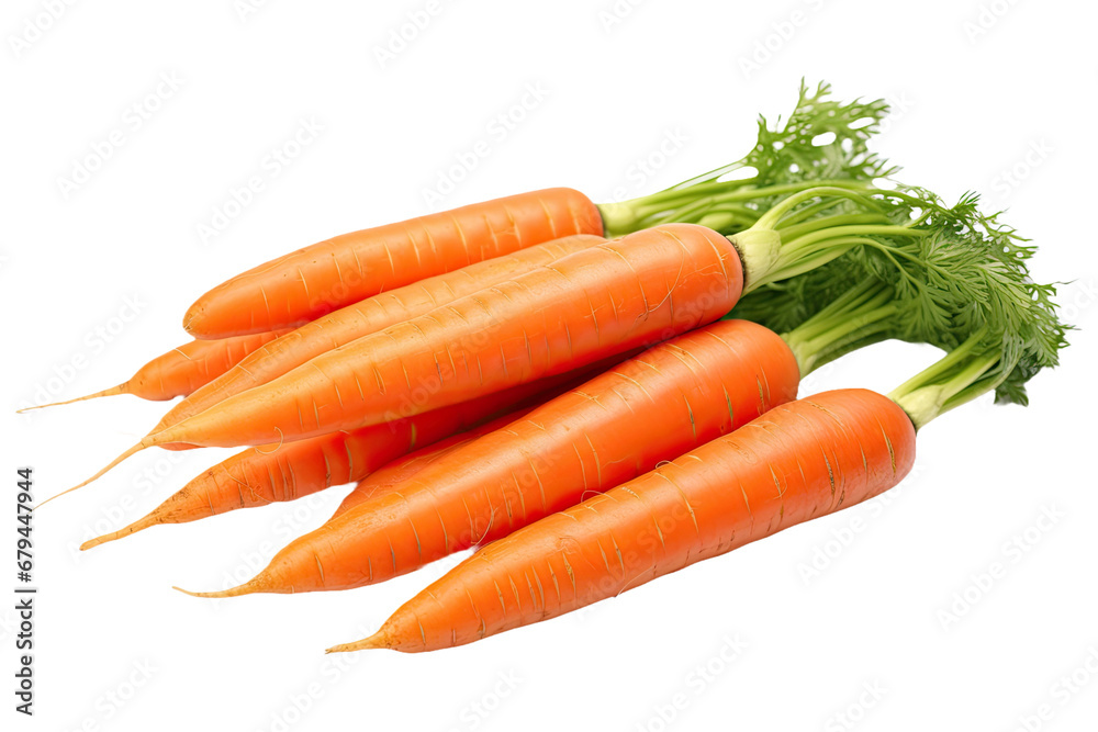 Fresh carrots isolated on a white background Fresh carrots isolated on a white background