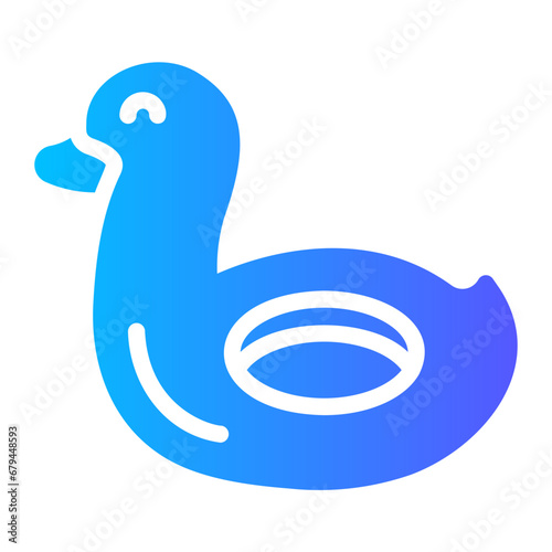 duck float Gradient icon