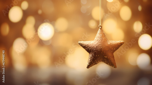 Christmas golden stars background, Christmas and holiday decoration material, PPT background