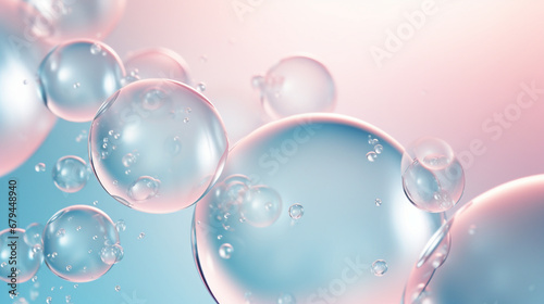 透明感のある気泡のアブストラクト背景素材 photo