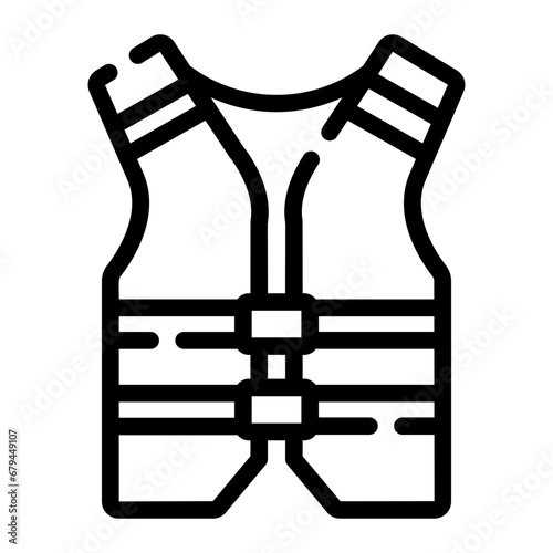 life vest Line Icon