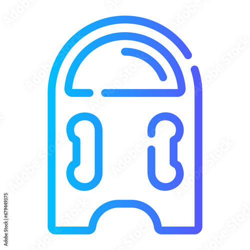 pool kickboard Line Gradient Icon