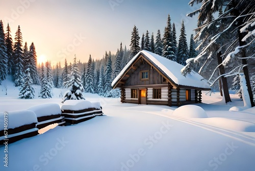 house in the snow © Salahuddin,s