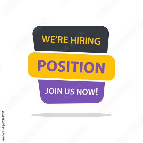 we are hiring banner flyer job vacancy