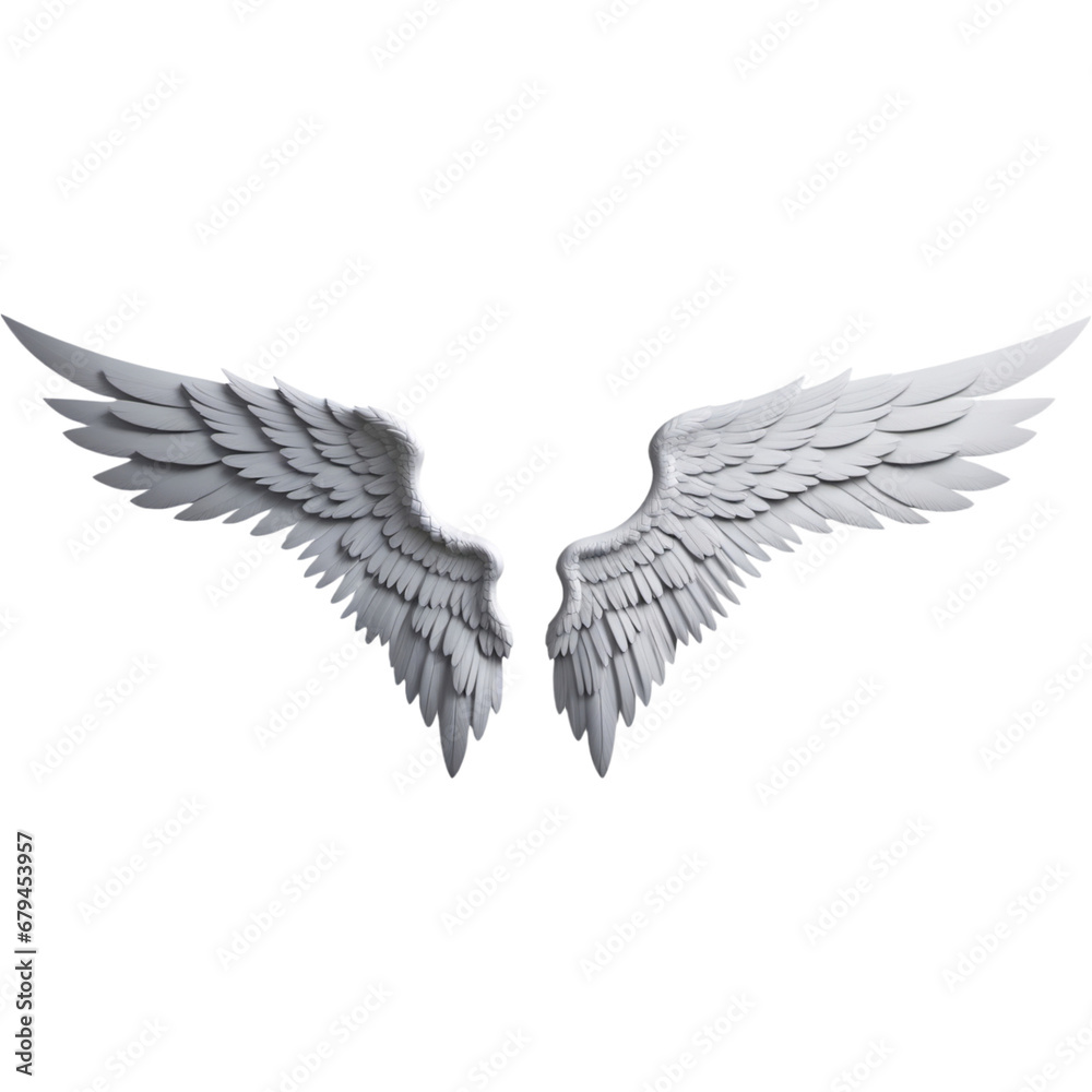 Obraz premium Realistic angel wings