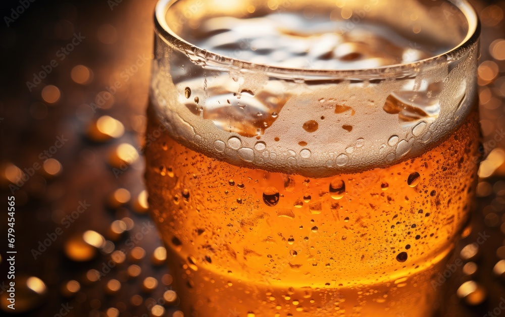 Close up of the glass of beer with foam. Close up of the glass of beer with foam.