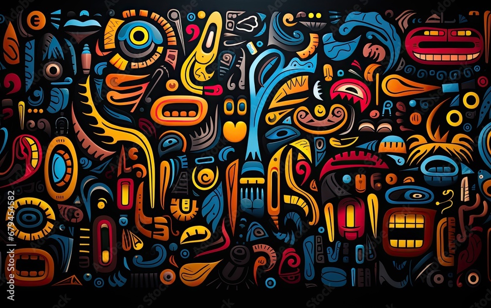 Abstract background with a monster patterns. Abstract background with a monster patterns.