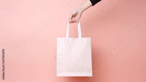 product mockup hand holding a tote bag photography