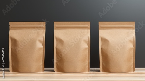 paper bag of coffee package product mockup photography	