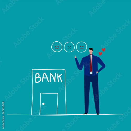 Investment asset allocation and balancing concept Businessman investors make pie charts to balance their portfolios to suit risk and return.