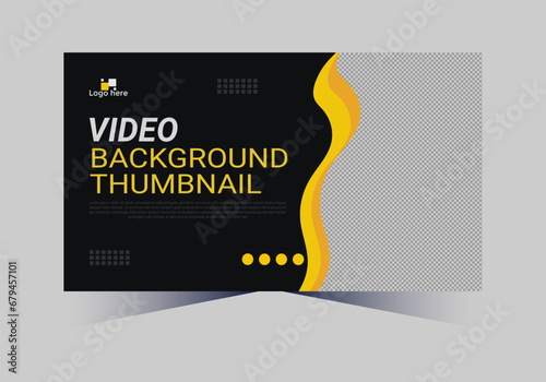 social media web cover banner and youtube thumbnail template design