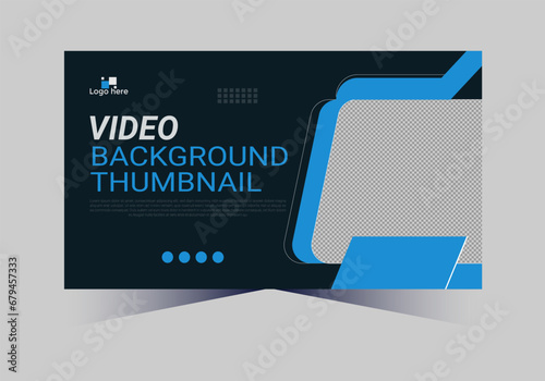 social media web cover banner and youtube thumbnail template design
