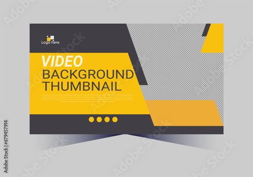 social media web cover banner and youtube thumbnail template design