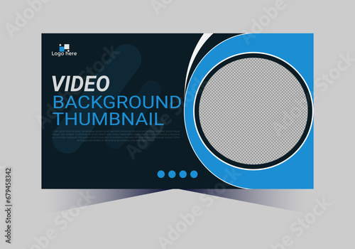 social media web cover banner and youtube thumbnail template design