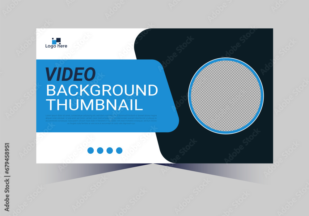 social media web cover banner and youtube thumbnail template design