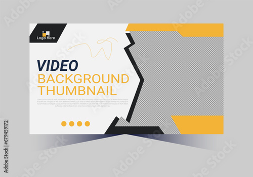 social media web cover banner and youtube thumbnail template design