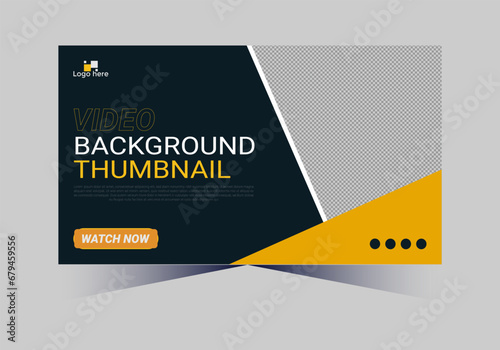 social media web cover banner and youtube thumbnail template design
