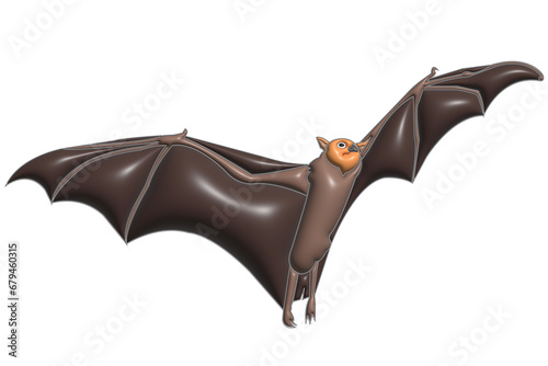 BAT ON A WHITE BACKGROUND