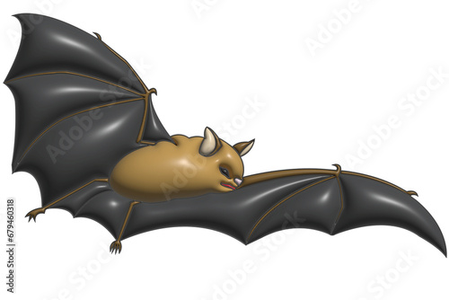 BAT ON A WHITE BACKGROUND