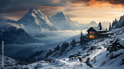 winter mountain landscape. winter concept  © Ai Creatives
