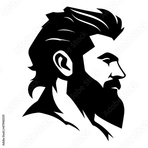 A Strong man vector silhouette illustration black color, a hard man, power man, vector, hulk man