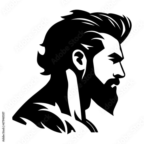 A Strong man vector silhouette illustration black color, a hard man, power man, vector, hulk man