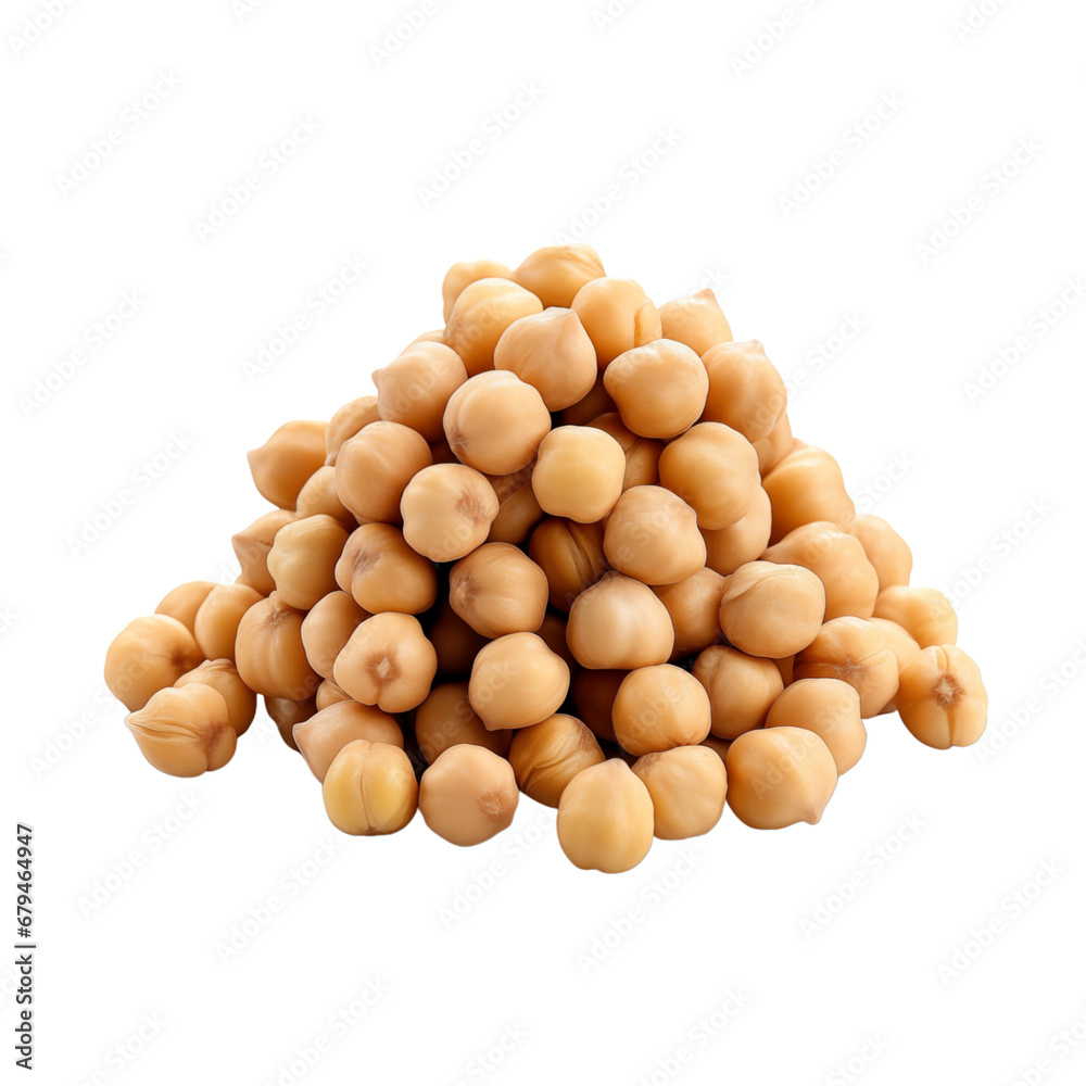 Chickpeas isolated transparent, Generative AI Chickpeas isolated transparent, Generative AI