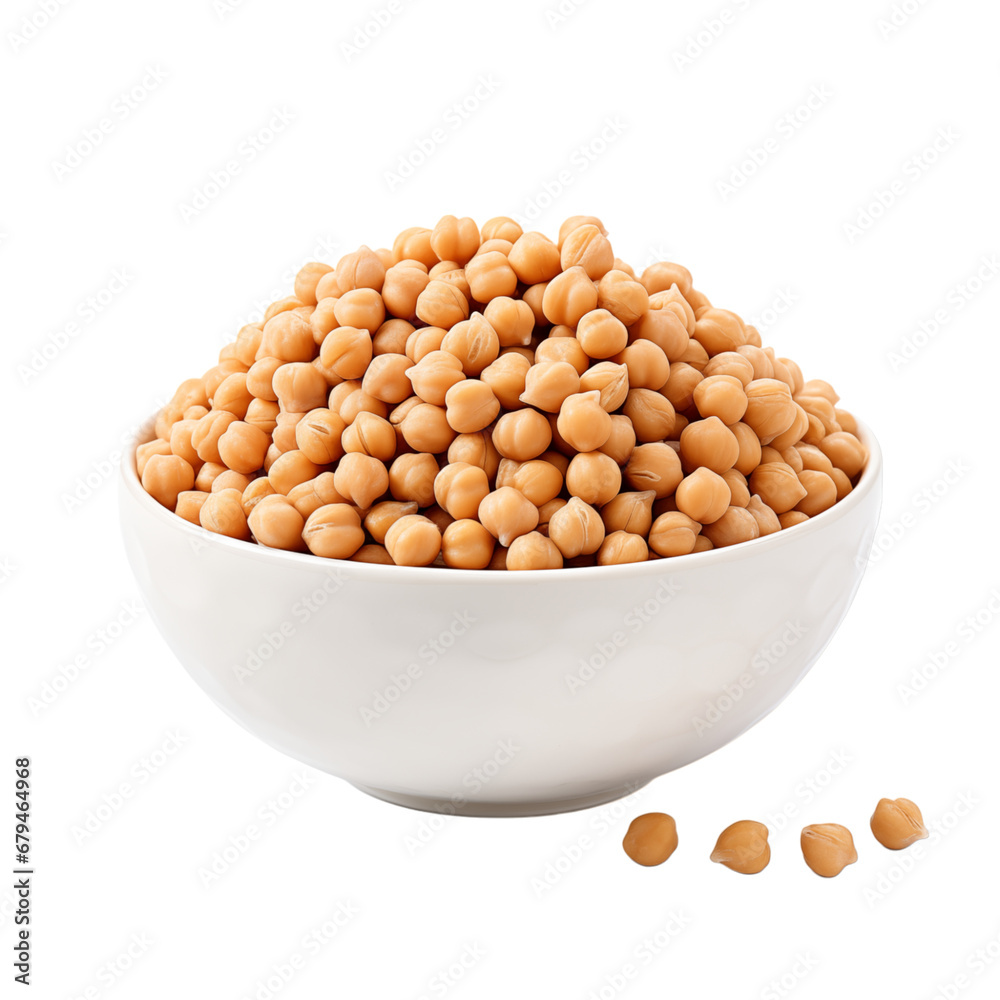 Chickpeas isolated transparent, Generative AI Chickpeas isolated transparent, Generative AI