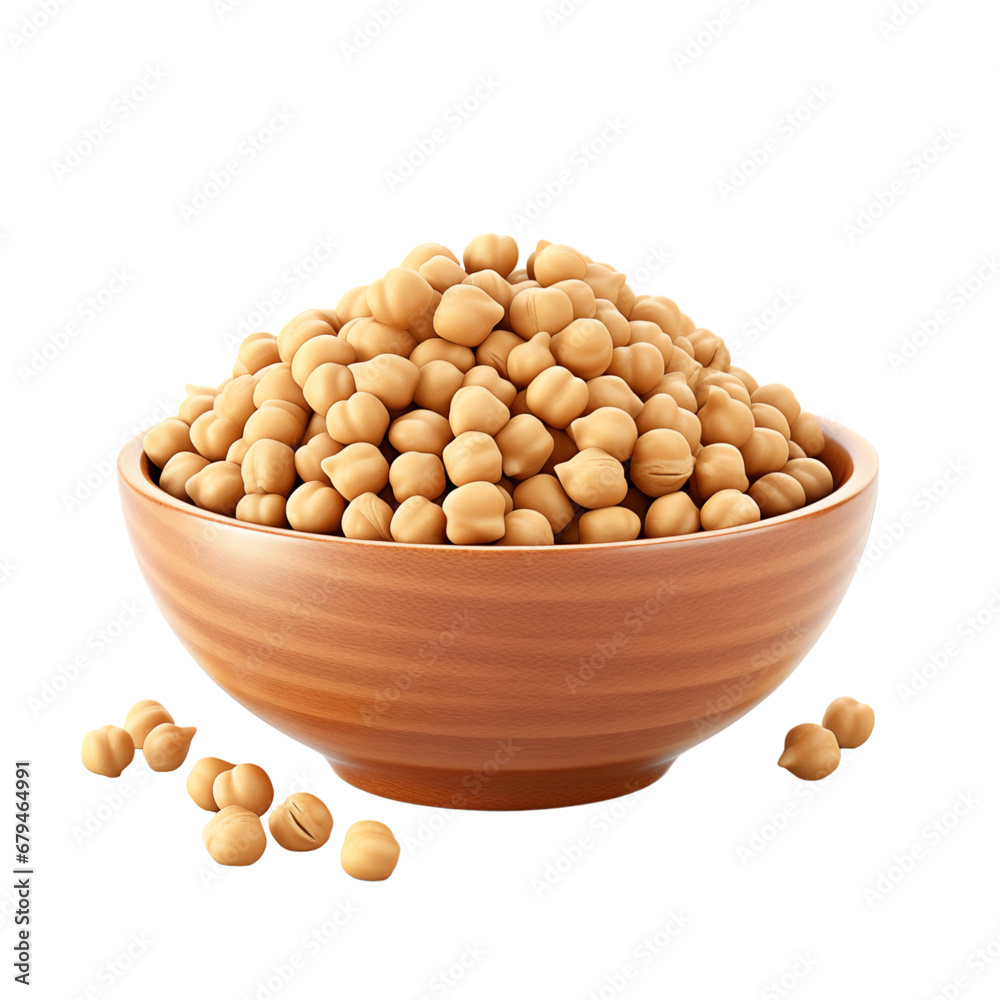 Chickpeas isolated transparent, Generative AI Chickpeas isolated transparent, Generative AI