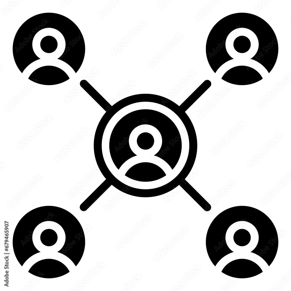 Business Ecosystem Icon Element For Design