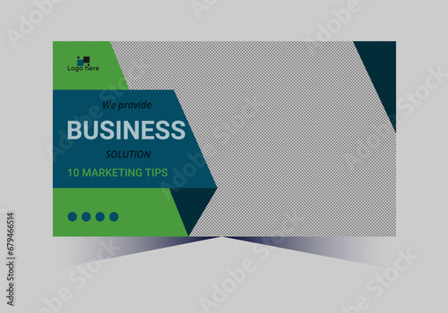 social media web cover banner and youtube thumbnail template design