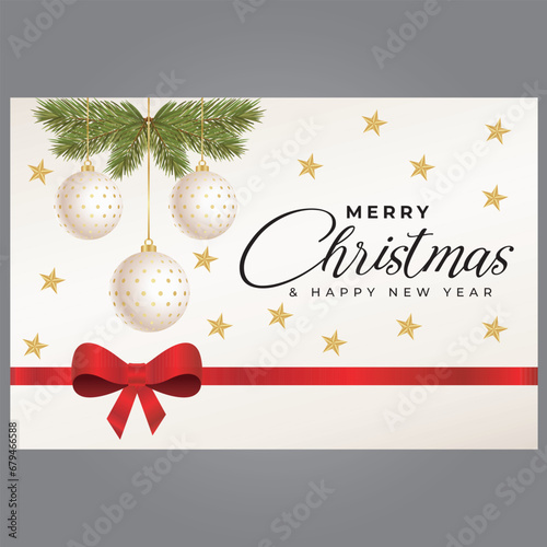 Wishing Merry Christmas and Happy New Year