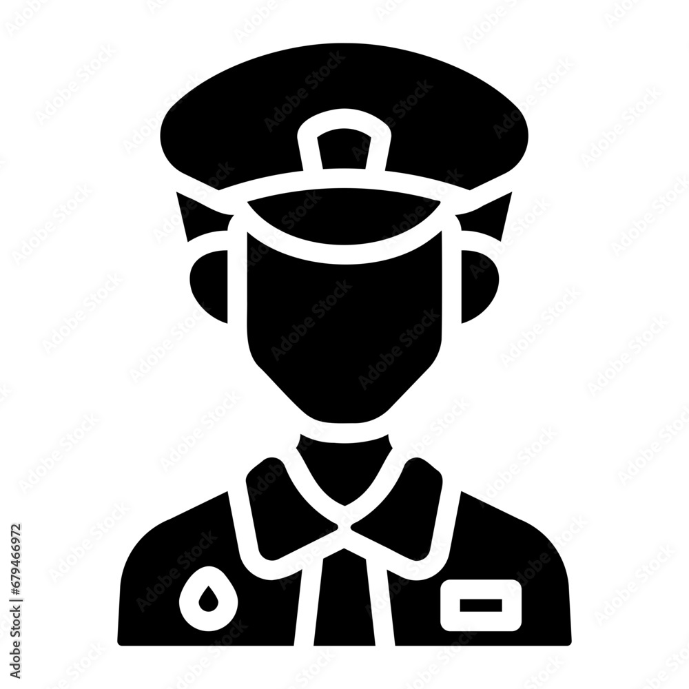 policeman Solid icon