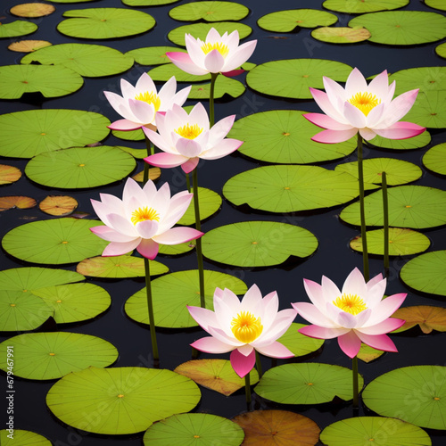  lotus flower water in the pond