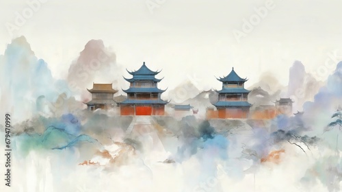 Traditional Chinese ink painting