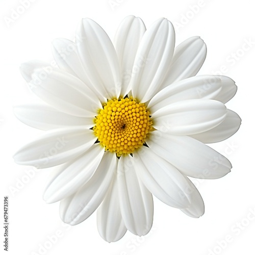 White daisy flower isolated on white background © Cuong