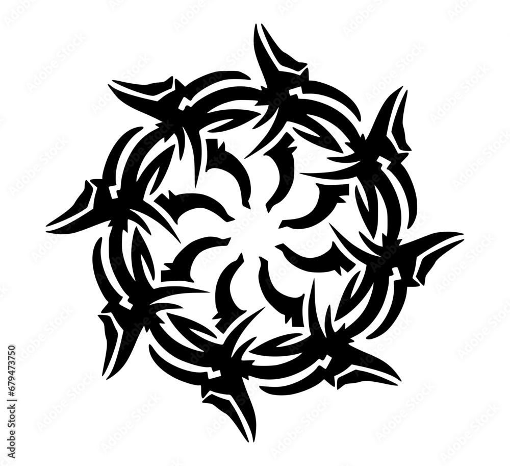 Fototapeta premium black and white flower