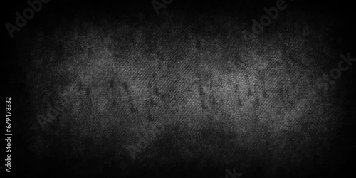 Black stone concrete grunge texture and backdrop background anthracite panorama. grunge and scratched old wall texture cement dirty gray with black background.